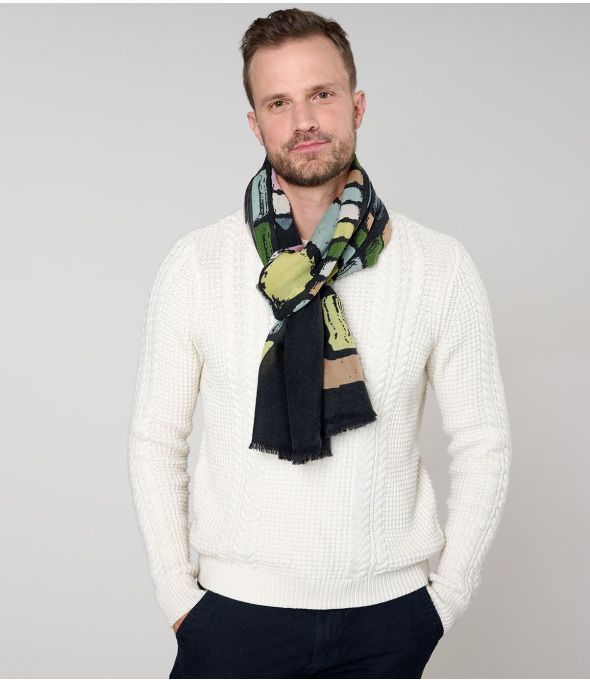 BROOKLIN Wool Scarf - - Storiatipic