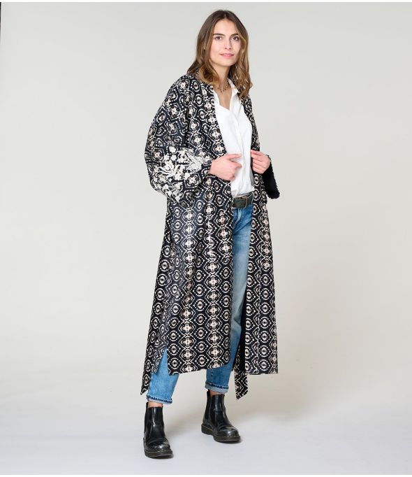KIMONO BELEM KIMONO NEGRO en Algodón - - Storiatipic