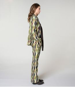 SASHA FLAMA GREEN Viscose pants - - Storiatipic SASHA FLAMA GREEN Viscose pants - - Storiatipic