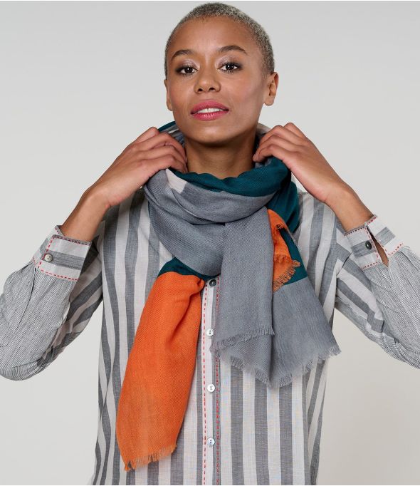 URIEL Wool Scarf, Cashmere - - Storiatipic