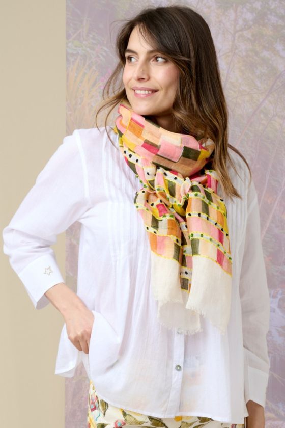 BRIGITE Linen Scarf - - Storiatipic