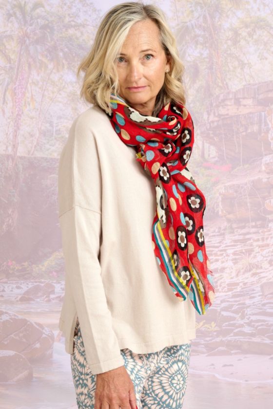 CELESTE Wool Scarf - - Storiatipic