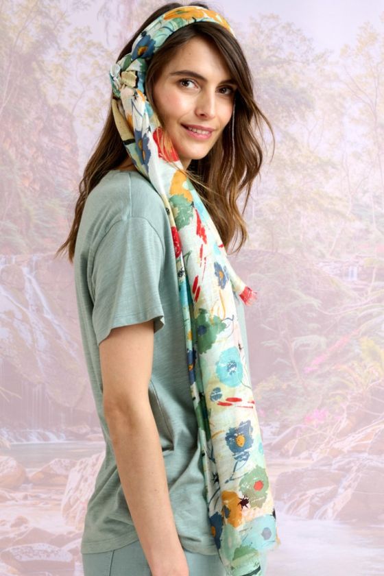 DANY Modal Scarf, Silk - - Storiatipic