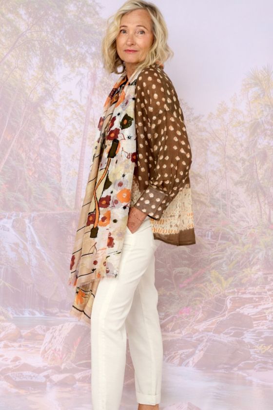 DANY Modal Scarf, Silk - - Storiatipic