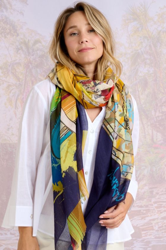 DEUCH Modal Scarf, Silk - - Storiatipic