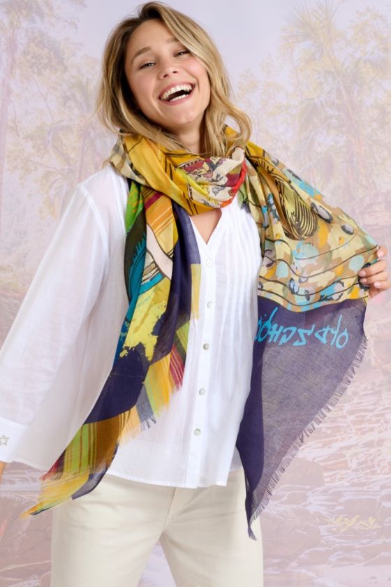 DEUCH Modal Scarf, Silk - - Storiatipic