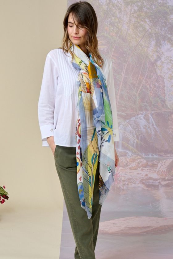 EDWIG Modal Scarf, Silk - - Storiatipic