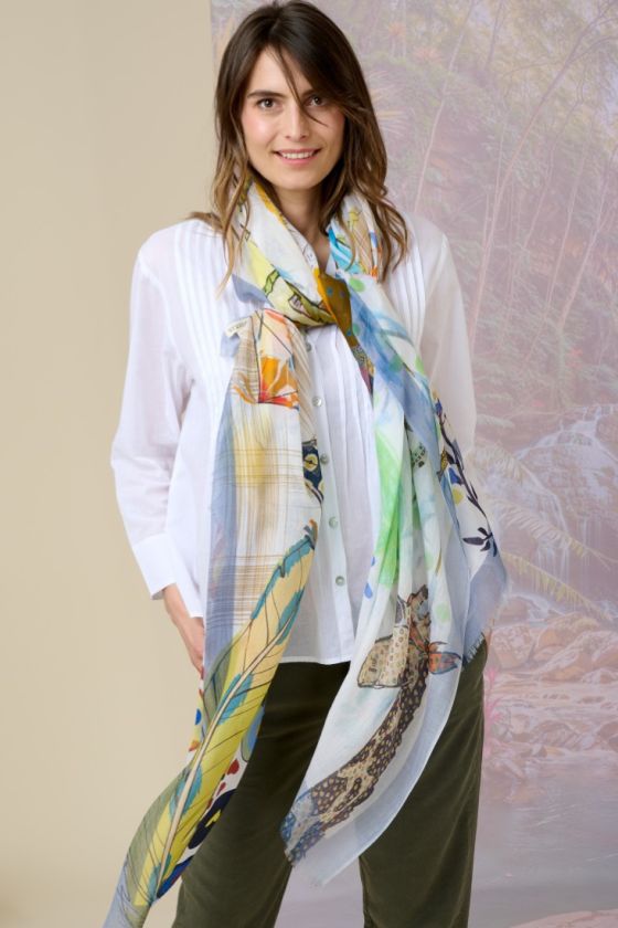 EDWIG Modal Scarf, Silk - - Storiatipic