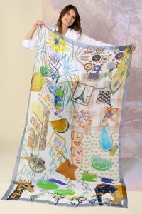 EDWIG Modal Scarf, Silk - - Storiatipic EDWIG Modal Scarf, Silk - - Storiatipic