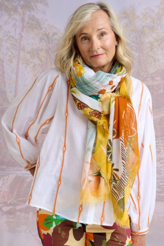 EDWIG Modal Scarf, Silk - - Storiatipic