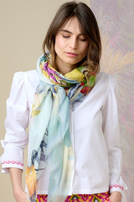 ELVIRE Modal Scarf, Silk - - Storiatipic