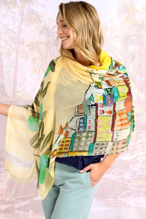 ELVIRE Modal Scarf, Silk - - Storiatipic