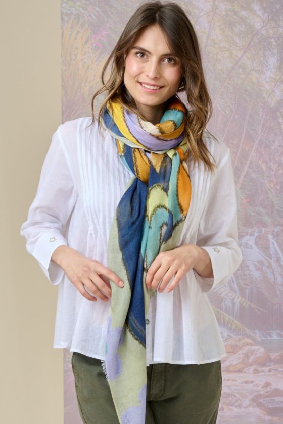 FLAVIE Modal scarf, wool - - Storiatipic