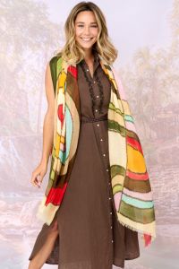 FLAVIE Modal scarf, wool - - Storiatipic