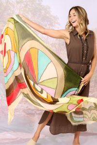 FLAVIE Modal scarf, wool - - Storiatipic