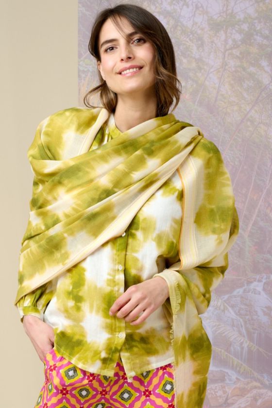 IRMA Wool, Cotton Scarf - - Storiatipic
