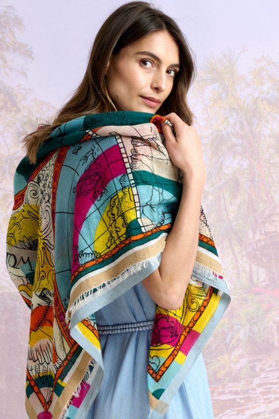 JAZZ Cotton Scarf - - Storiatipic