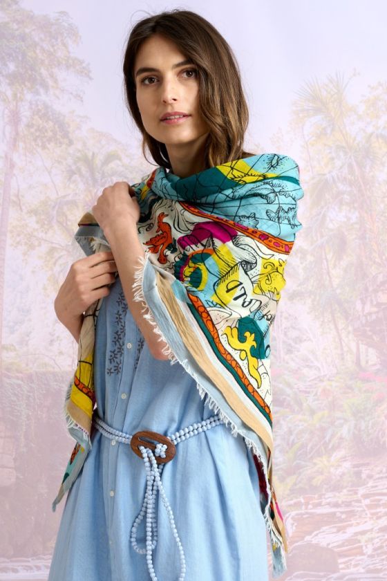 JAZZ Cotton Scarf - - Storiatipic