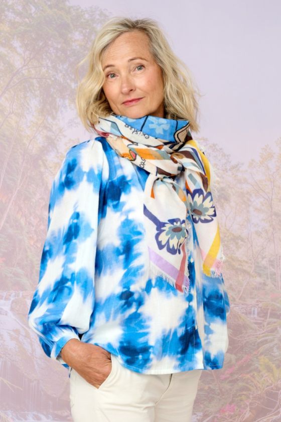 MIMA Cotton Scarf, Modal - - Storiatipic