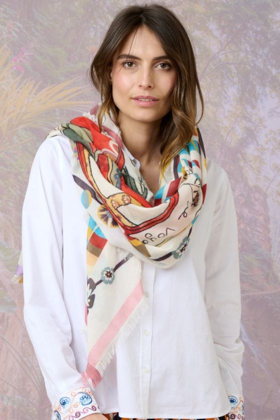 MIMA Cotton Scarf, Modal - - Storiatipic