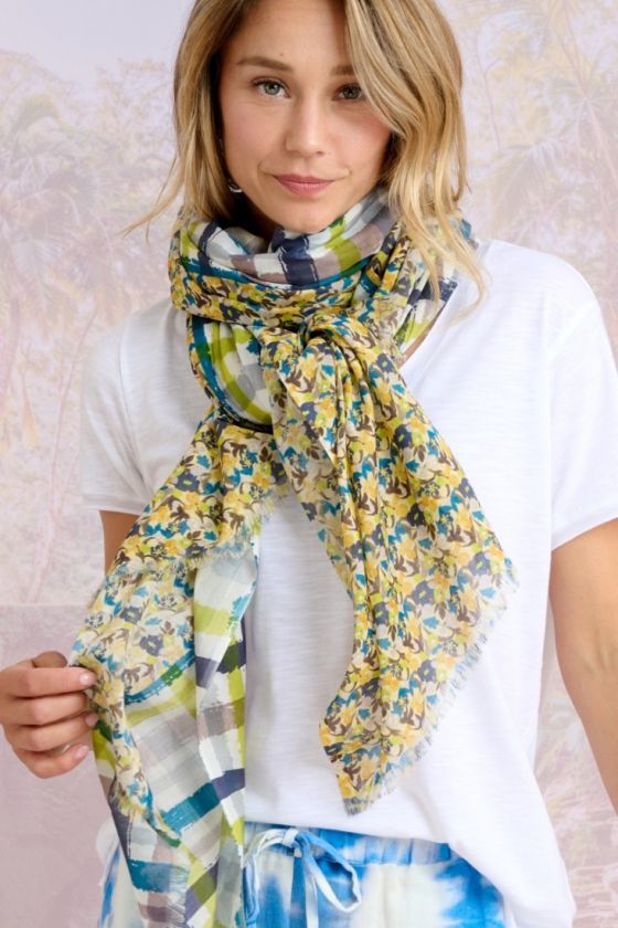 BONZAI Cotton Scarf - - Storiatipic