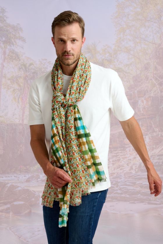 BONZAI Cotton Scarf - - Storiatipic