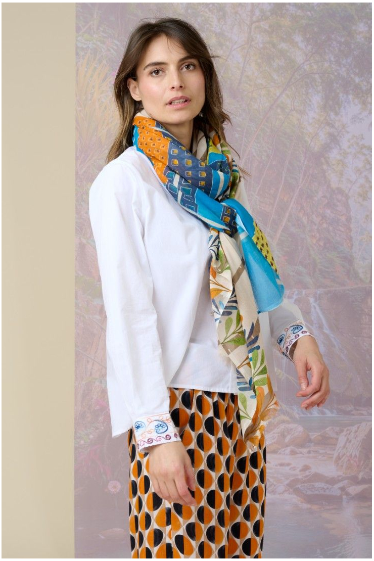 Bufanda de algodón CARMEL - - Storiatipic