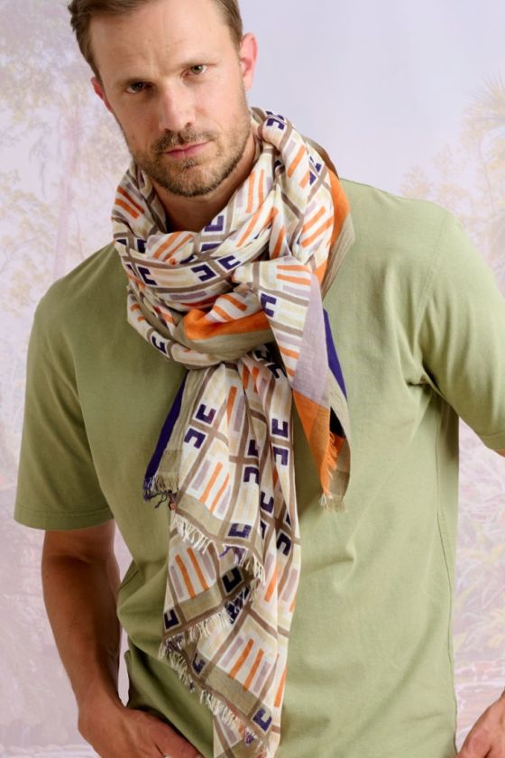 CLAY Cotton Scarf - - Storiatipic