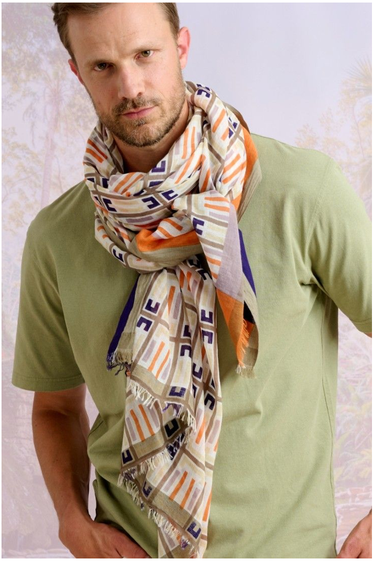 Bufanda de algodón CLAY - - Storiatipic