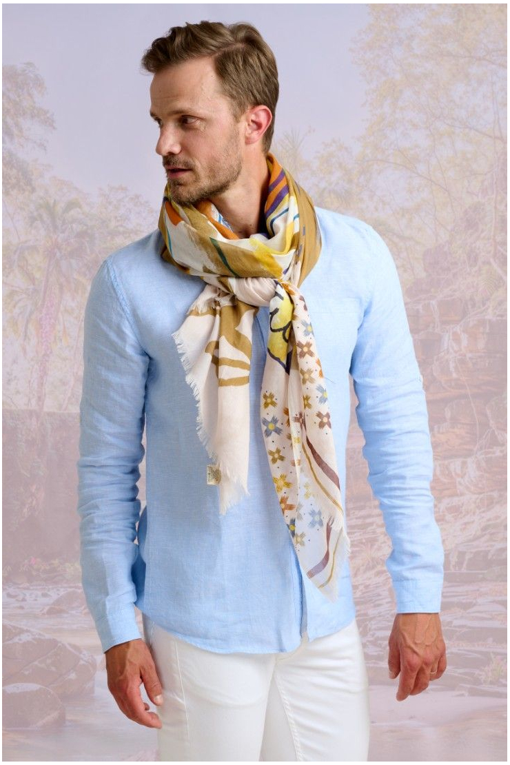 Bufanda de algodón CASTEL - - Storiatipic