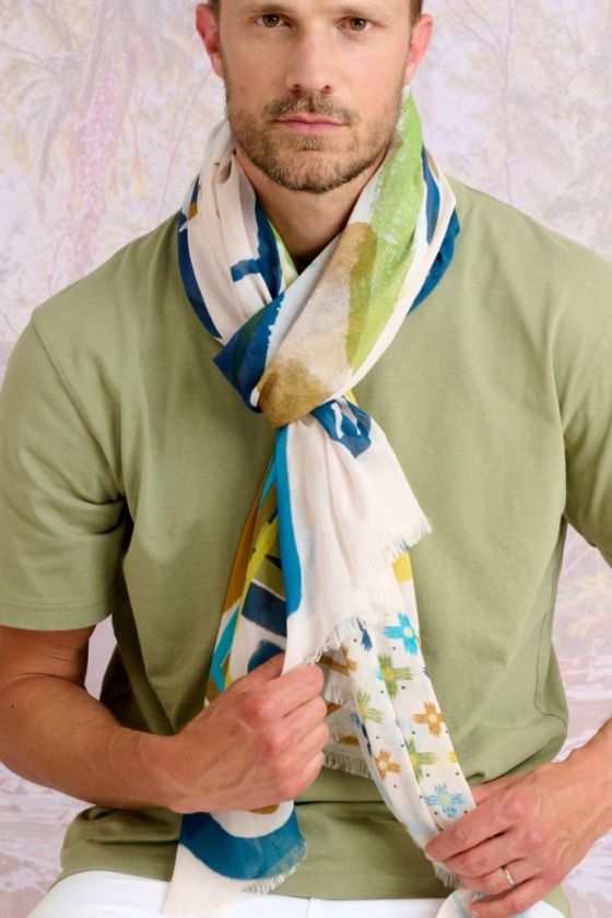 CASTEL Cotton Scarf - - Storiatipic