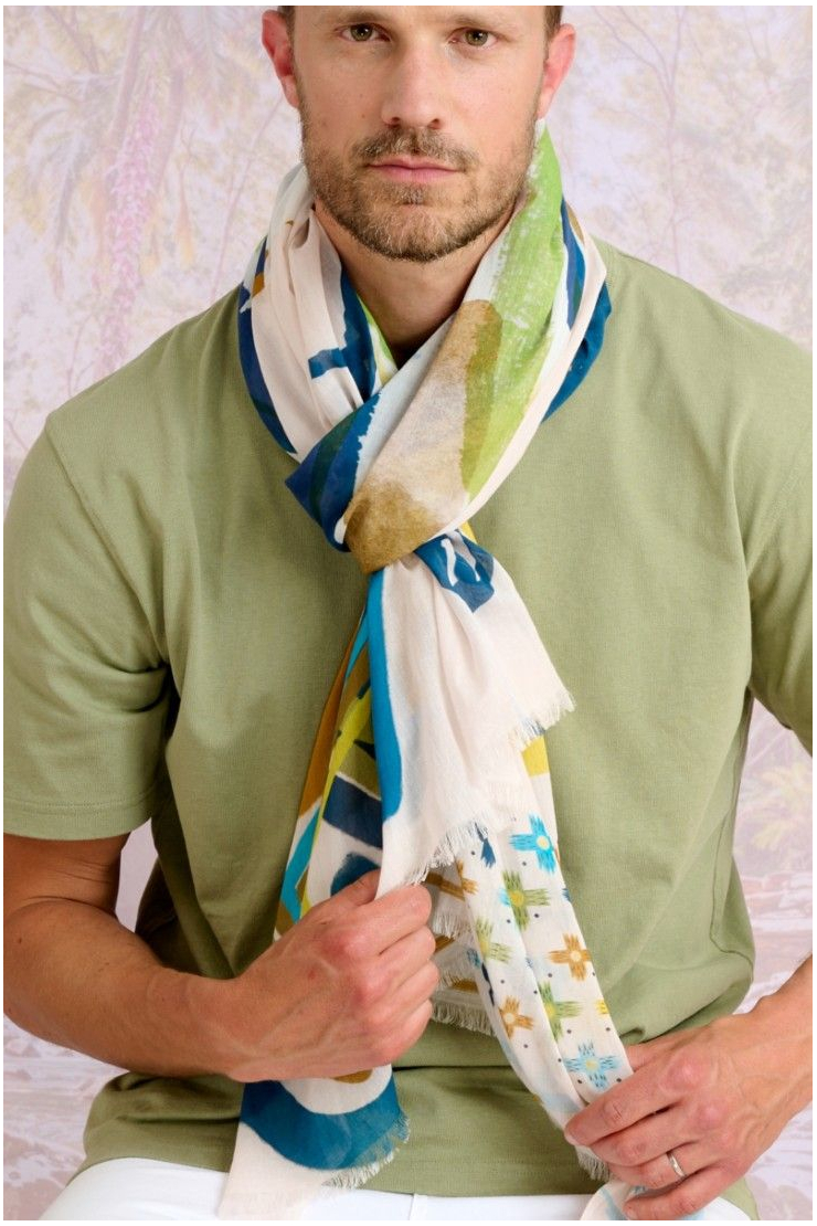 Bufanda de algodón CASTEL - - Storiatipic