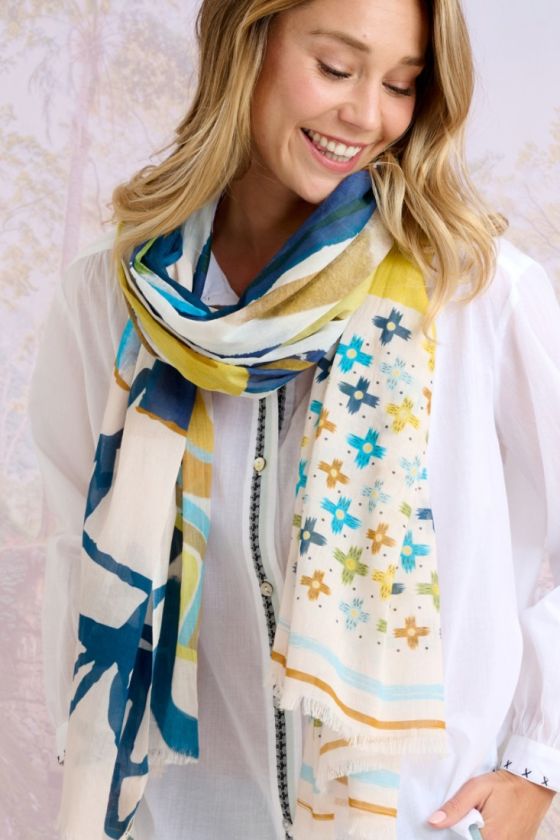 CASTEL Cotton Scarf - - Storiatipic