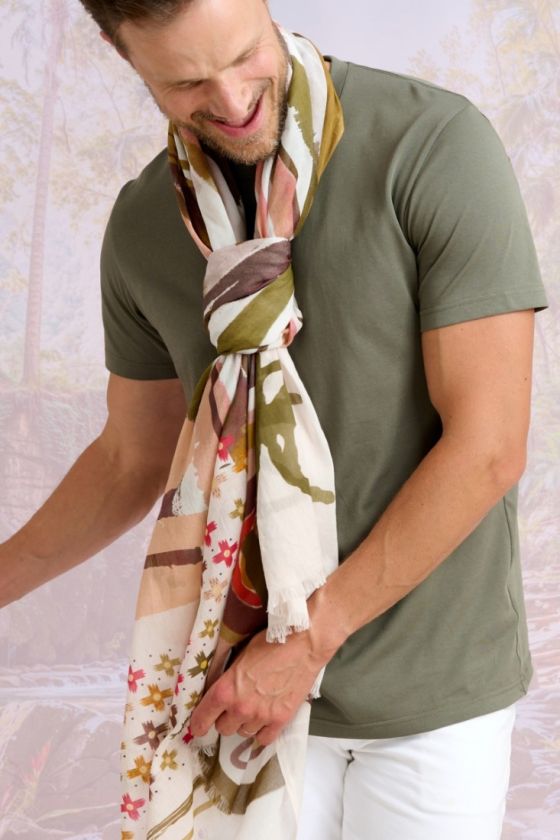 CASTEL Cotton Scarf - - Storiatipic