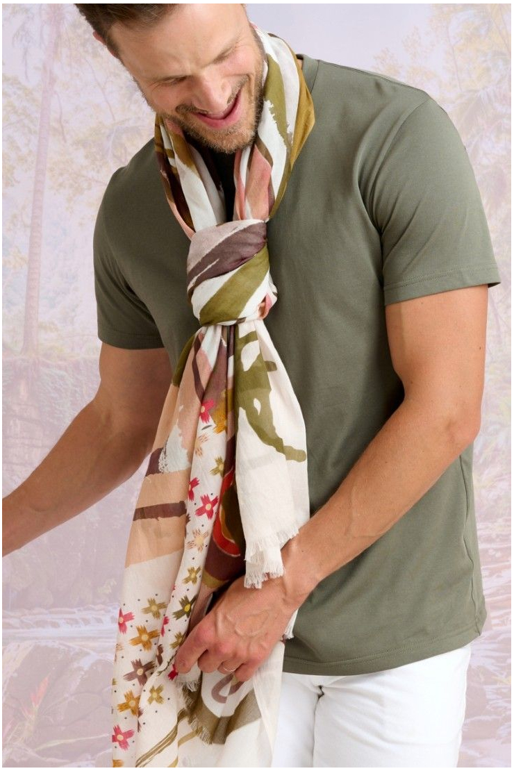 Bufanda de algodón CASTEL - - Storiatipic