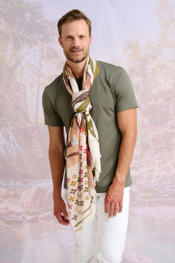 CASTEL Cotton Scarf - - Storiatipic
