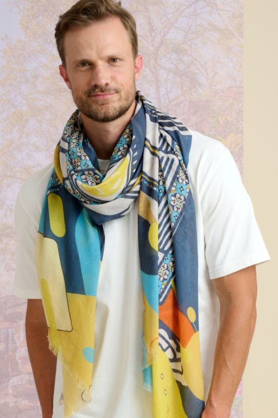KURO Cotton Scarf - - Storiatipic