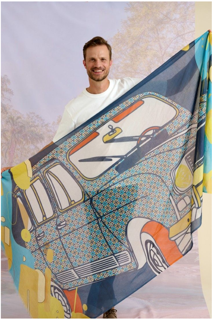 Bufanda de algodón KURO - - Storiatipic