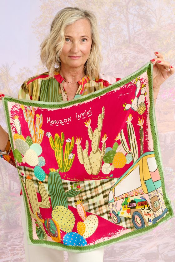 UTAH Silk Scarf - - Storiatipic