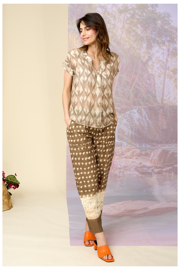 ANA IKAT Blusas y camisas modales, viscosa - - Storiatipic