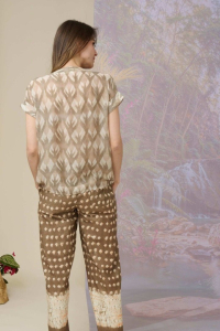 ANA IKAT Blusas y camisas modales, viscosa - - Storiatipic ANA IKAT Blusas y camisas modales, viscosa - - Storiatipic