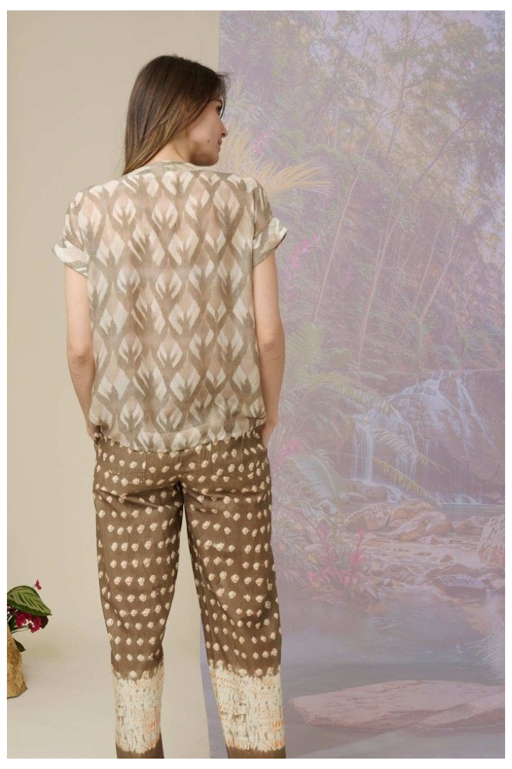 ANA IKAT Blusas y camisas modales, viscosa - - Storiatipic