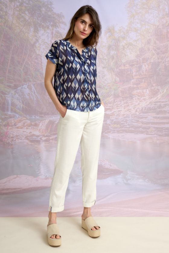 ANA IKAT Blouses & Chemises en Modal, Viscose - - Storiatipic