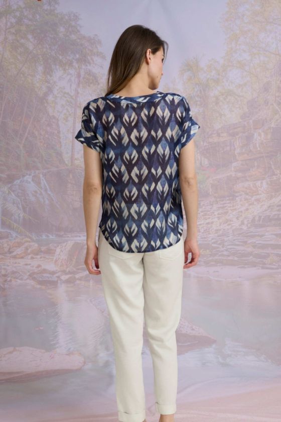 ANA IKAT Blouses & Chemises en Modal, Viscose - - Storiatipic