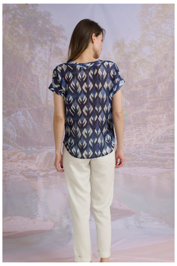 ANA IKAT Blusas y camisas modales, viscosa - - Storiatipic
