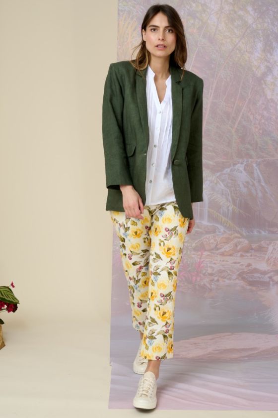 CLARA UNI Manteaux & Vestes en Lin - - Storiatipic