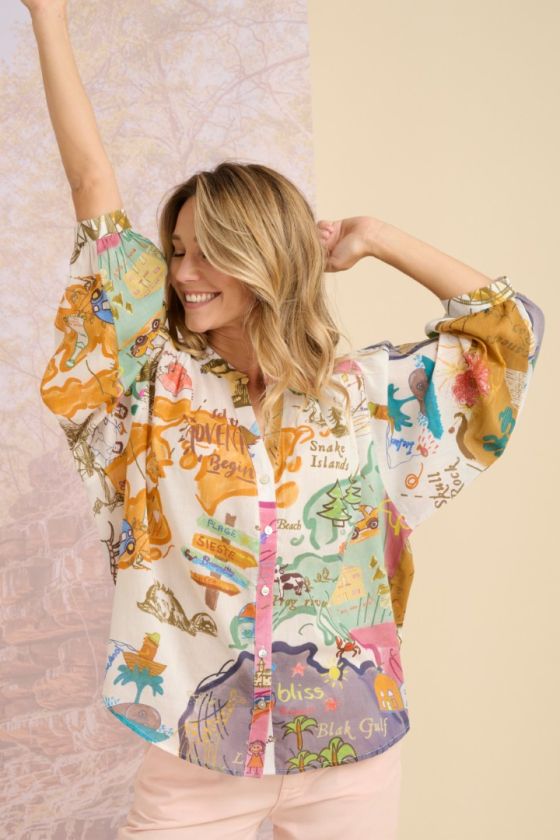 COCO MAP Blouses & Chemises en Coton - - Storiatipic