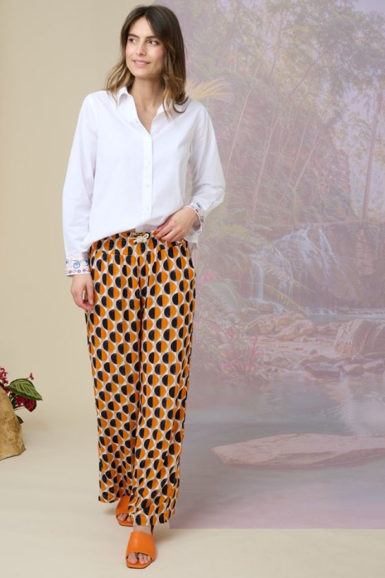 EMILE GO Pantalones y Shorts de Viscosa - - Storiatipic