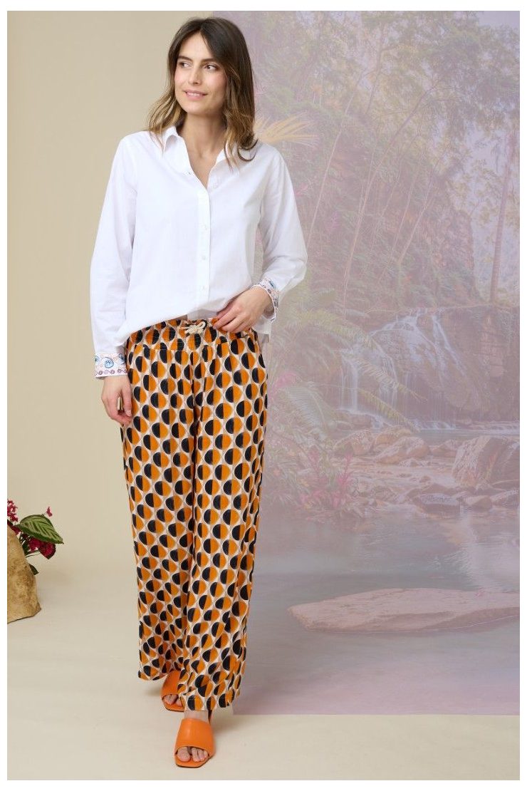 EMILE GO Pantalones y Shorts de Viscosa - - Storiatipic