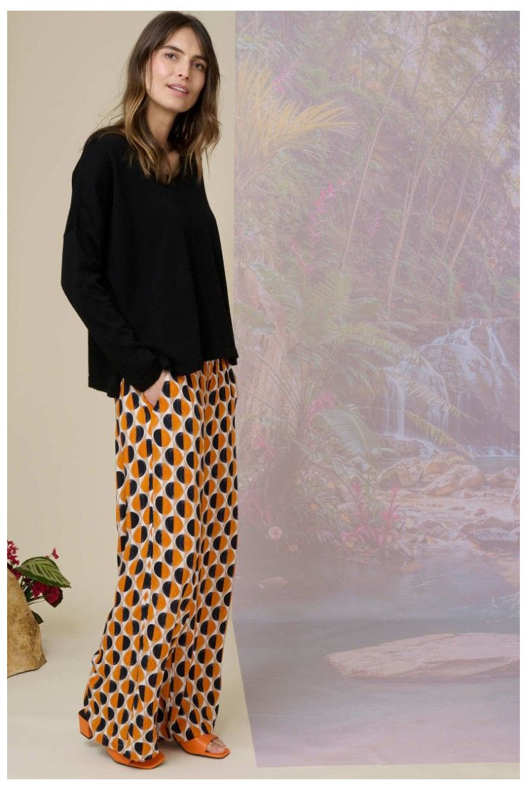 EMILE GO Pantalones y Shorts de Viscosa - - Storiatipic